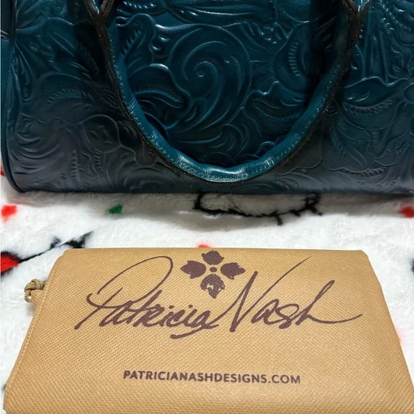 Patricia Nash tooled satchel NWT MSRP $269 - Picture 5 of 12